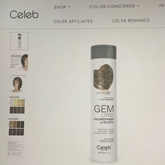 GEM LITES Other - COCOA QUARTZ LIGHT BROWN COLORDITIONER